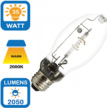 LU35/ED17/MED Plusrite 35W HPS LAMP MEDIUM BASE (2000)