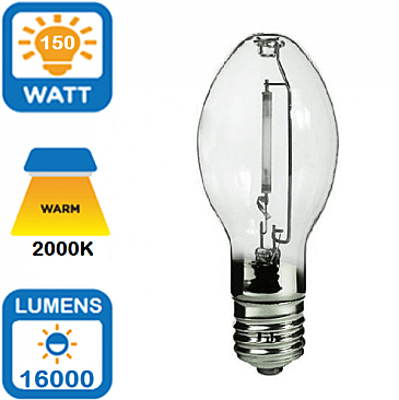 LU150/ED23.5/ECO Plusrite 150W HPS LAMP MOGUL BASE (2046)