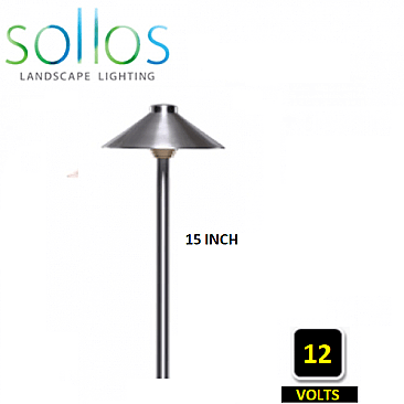 PTH075-SS-15 Sollos TRADITIONAL HAT KIT STAINLESS STEEL PATH LIGHT 15 INCH