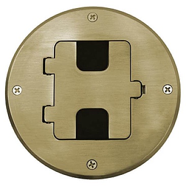 RF509BR Hubbell BRASS FLUSH FIT COVER PLATE