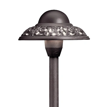 Durable Kichler 15457AZT path light providing stylish outdoor illumination with an AZT finish.