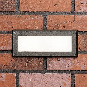 Kichler 15774AZT30R 3000K LED open-face brick light designed for Canadian landscapes