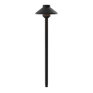 Durable Kichler 15820BKT27 landscape path light in black, ideal for outdoor lighting