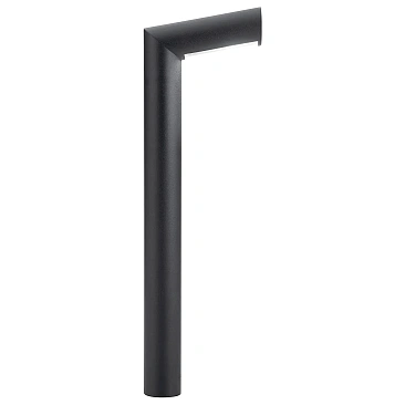 Durable Kichler 12V path light featuring a tubing design and sleek textured black finish