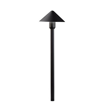 Kichler 16120BKT27 LED path light with 2700K warm white illumination in textured black finish for...