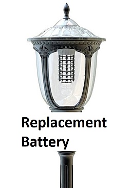 SL-SPT-BATTERY Solera 20W SOLAR POST TOP REPLACEMENT BATTERY