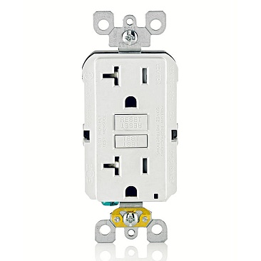 Leviton GFRT2-W Self-Test GFCI Receptacle, 20 Amp. Features advanced self-test technology for rel...