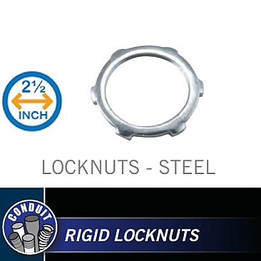 LNS250 White Label STEEL LOCKNUT 2-1/2
