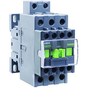 The Noark Ex9C40F11K IEC contactor offers 40A, 3P (3NO) main contacts with 1NO+1NC auxiliary cont...