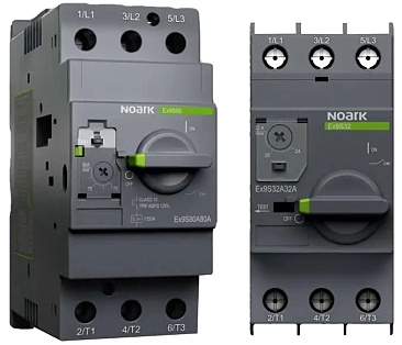 The Noark Ex9S32A18A thermal-magnetic manual motor starter provides reliable motor protection wit...