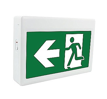 OE-126 White Label 120 MINUTES SELF-POWERED RUNNING MAN EXIT SIGN