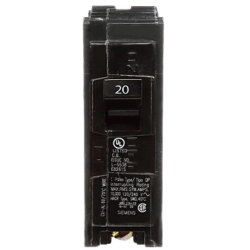 Siemens Q120 1-Pole 120 Volt Breaker