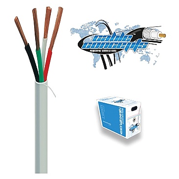 SWCH16465WH Cable Concepts SPEAKER WIRE 16AWG/4C 65 STRAND FT4/CSA APPROVED 500 FT WHITE