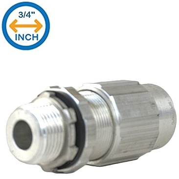 Techspan TKMC075A118 Wet Teck Connector 3/4" Threaded Hub For O/D Cable Size Between 0.88"-1.14"