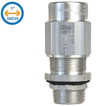 Techspan TKMC100A118 Wet Teck Connector 1" Threaded Hub For O/D Cable Size Between 0.88"-1.14"