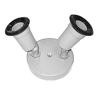 WPLH2150DBWH Global WHITE PAR38 TWIN LAMPHOLDER WITH GASKET