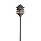 Kichler 15005AZT tiered landscape lighting path light in architectural bronze designed for 12V ou...