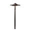 Kichler 16125AZT27 Flare LED path light in architectural bronze, delivering 2700K warm white ligh...