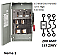TH3224C, GE/ABB, HEAVY, DUTY, FUSED, DISCONNECT, 200AMP, 240V, 1PHASE, SE, RATED