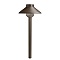 Kichler 15820AZT27 path light in architectural bronze providing 2700K warm white LED illumination...