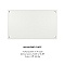 MP73OW Modern Lights 7" OFF-WHITE 3 CHARACTER MOUNTING PLATE