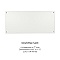 MP74OW Modern Lights 7" OFF-WHITE 4 CHARACTER MOUNTING PLATE