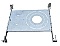 PLT-NC/DL/UNV NaturaLED 2"/4"/6" FLAT MOUNTING PLATE FOR SLIM FIXTURES (P10310)