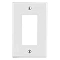 P26W HUBBEL 1 GANG WALL PLATE WHITE