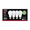 SATCO S29589 9.5W 120V 3000K A19 Medium Base Non-Dimmable LED Lamp (4/Pack) Warm White