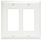 TP262W Pass and Seymour WALL PLATE 2 GANG NYLON WHITE