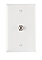 WPCD0081WH Cable Concepts COAXIAL WALL PLATE 1GHZ F-81 WHITE