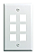 WPCD0206WH Cable Concepts KEYSTONE WALL PLATE 6 PORT. WHITE