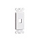 WPCD0851WH Cable Concepts KEYSTONE DECORA STYLE INSERT 1 PORT. WHITE (STRAP)