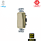 DS115I Hubbell 1P 15A 120-277V SPEC GRADE DECORATOR SWITCH, IVORY