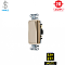 DS320AL Hubbell 3-WAY 20A 120-277V SPEC GRADE DECORATOR SWITCH, ALMOND
