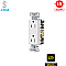 DR15WHI Hubbell 15A 125V SPEC GRADE DECORATOR RECEPTACLE, WHITE