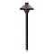 Kichler 16195BKT 12V black path light with 2700K warm white LED, ideal for landscape lighting