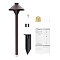 Durable Kichler 16195BKT path light in black finish, perfect for pathways and gardens