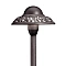 Durable Kichler 15457AZT path light providing stylish outdoor illumination with an AZT finish.