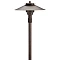 Adjustable 12V path light by Kichler, model 15503CBR, ideal for enhancing outdoor paths and walkw...