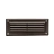 Kichler 15773AZT30R louvered brick light with 3000K warm white illumination in architectural bron...