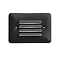 Kichler 15782BKT30R louvered LED step light with 3000K warm white illumination in textured black ...