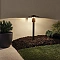 Durable Kichler LED path light featuring a forged design and 2700K light for Canadian pathways an...