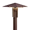 Kichler 15803AZT27R 12V LED path light with an elegant architectural bronze finish for outdoor li...