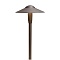 Kichler 15811AZT27R 12V short dome path light in architectural bronze for landscape lighting