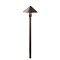 Kichler 16120AZT27 LED path light with 2700K warm white illumination in architectural bronze fini...