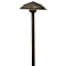 Durable Kichler 12V round tiered path light featuring 2700K LED and aged bronze design for Canadi...