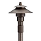 Adjustable 12V path light by Kichler, model 15502CBR, ideal for enhancing outdoor paths and walkw...