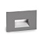  WAC LED Step Light Horizontal Scoop in brushed nickel.